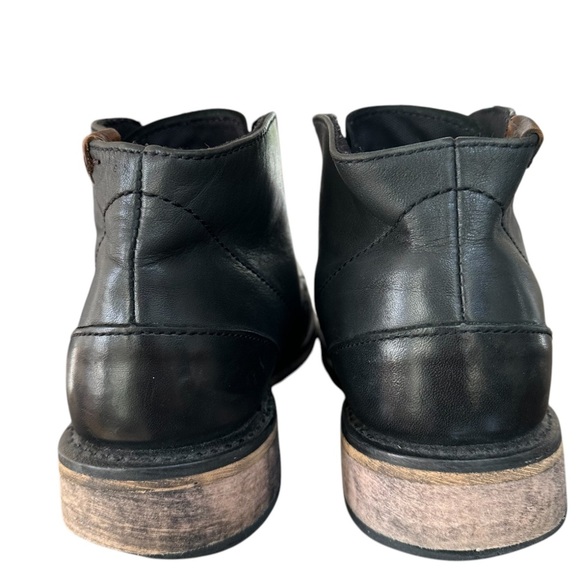 Harley Davidson Men's Round Toe Black Soft Leather Ankle Motorcycle Boots Size 9 - Picture 7 of 12